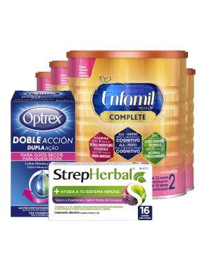 20% korting Enfamil, Optrex en StrepHerbal