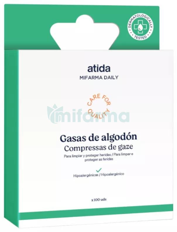 Mifarma Daily Gasas de Algodon Esteriles 100 uds