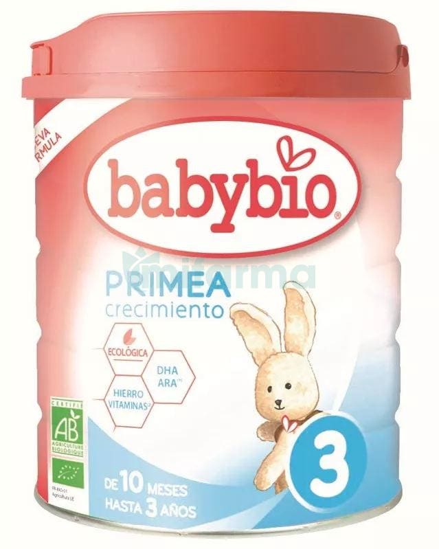 BabyBio Leche Primea 3 Bio 800 Gr