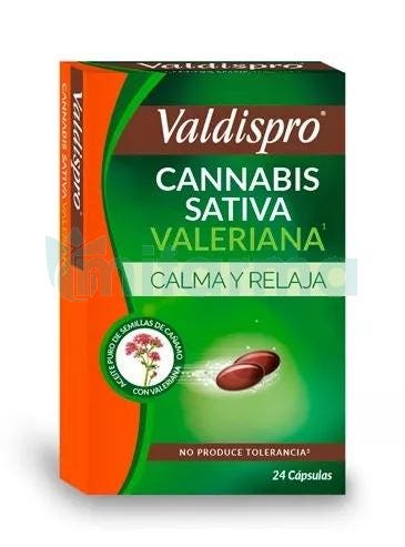 Valdispro Cannabis Sativa Valeriana 24 Capsulas