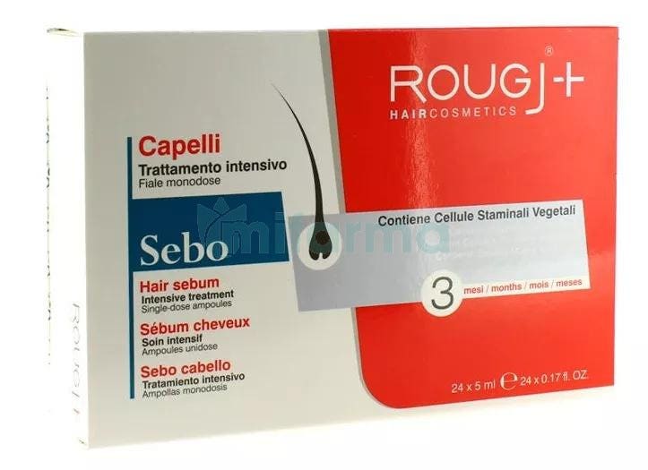 Tratamiento Intensivo Antigrasa Sebo Rougj 24 Ampollas de 5ml