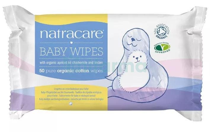 Natracare Toallitas Bebe Ecologicas 50 uds