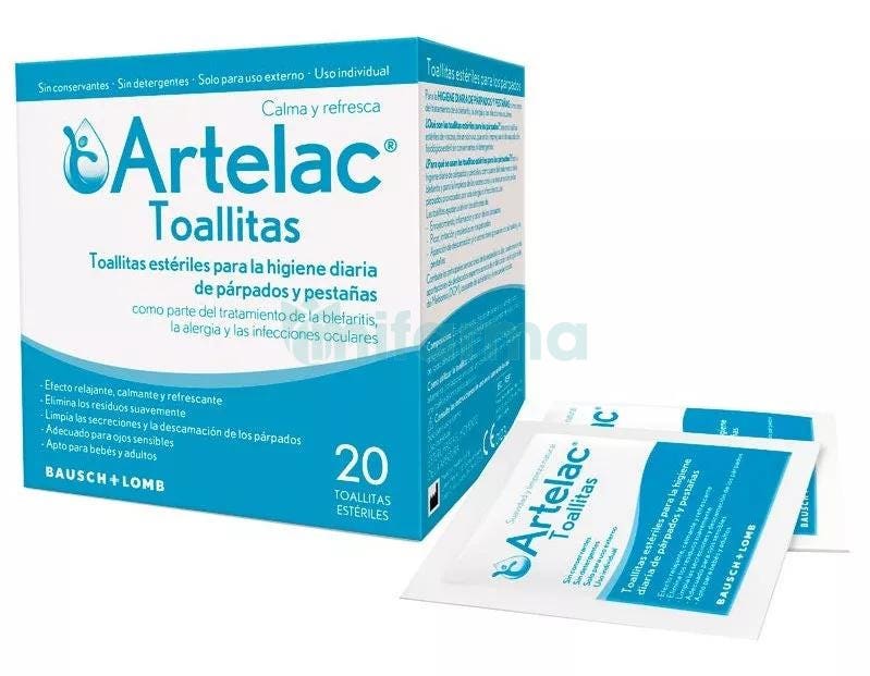 Artelac Toallitas Higiene Parpados y Pestanas 20 uds