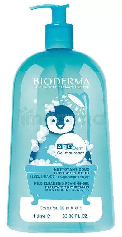 Bioderma ABCDerm Gel Moussant 1 Litro