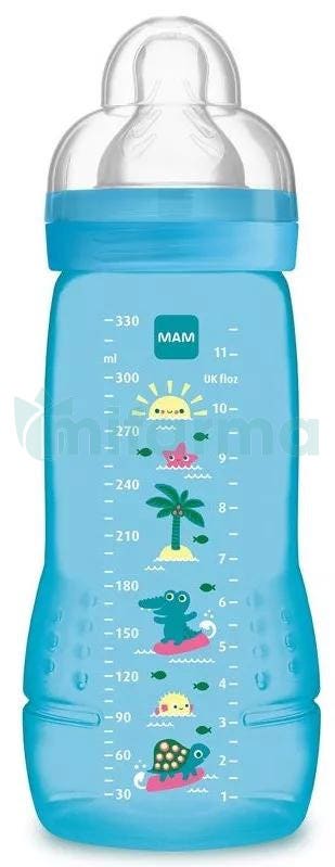 Mam Easy Active Biberon 4 m 330 ml Azul