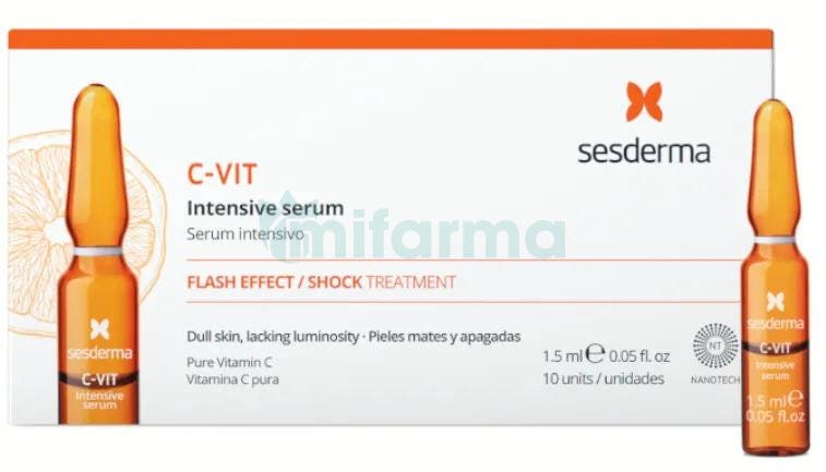 Ampollas C-Vit Intensive Serum Sesderma 10Uds x 1,5ml