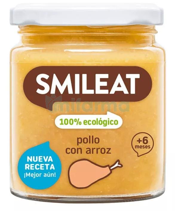 Smileat Tarrito de Pollo con Arroz 100 Ecologico 230g