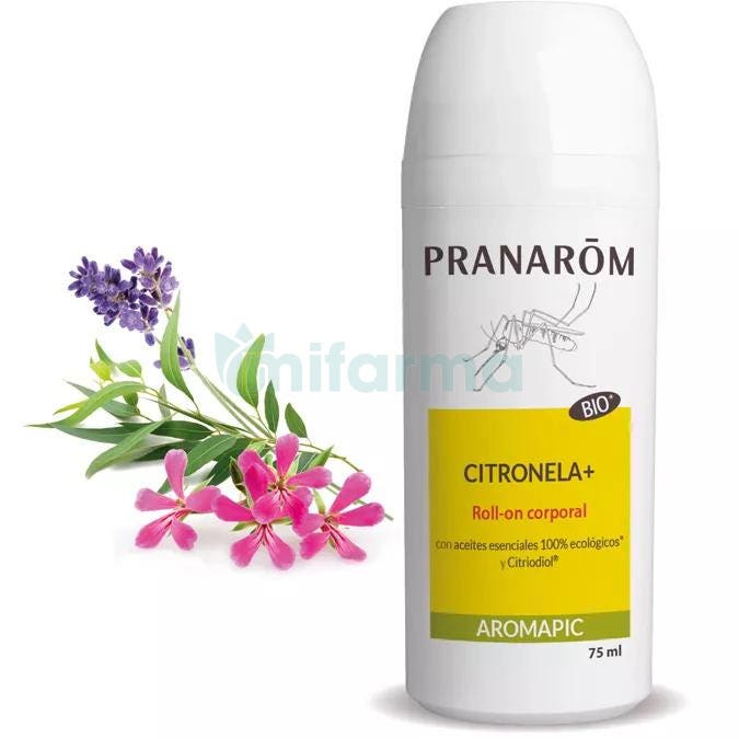 Aromapic Leche Roll-on Citronela BIO Antimosquitos Pranarom 75 ml.