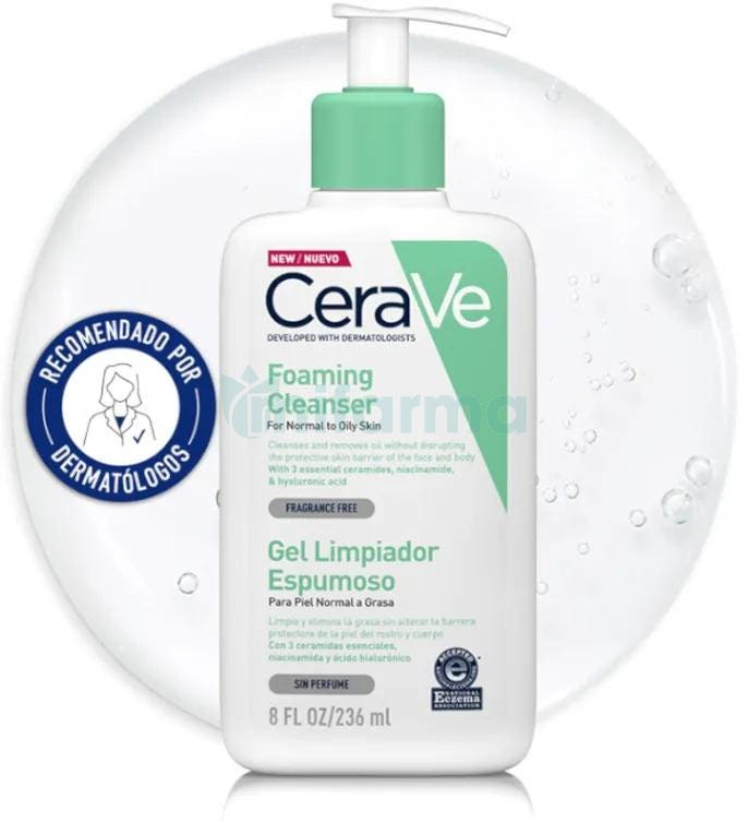 Cerave Gel Limpiador Espumoso 236 ml