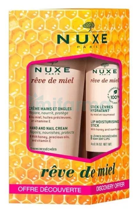 Crema de Manos Reve de Miel Nuxe 30ml Labial 4g