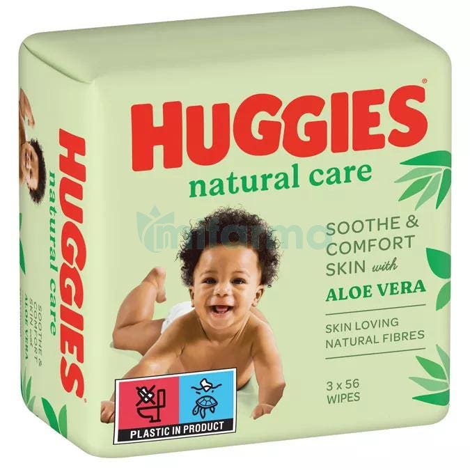 Toallitas Bebe con Aloe Vera Natural Care Huggies 3x56 uds