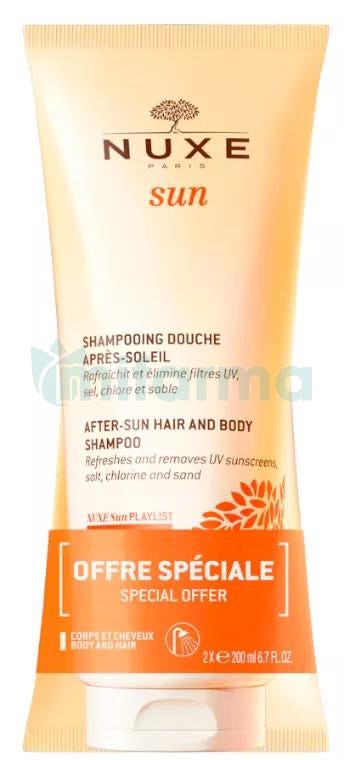 Pack Duplo Nuxe Sun Champu y Gel de Ducha Aftersun 200ml