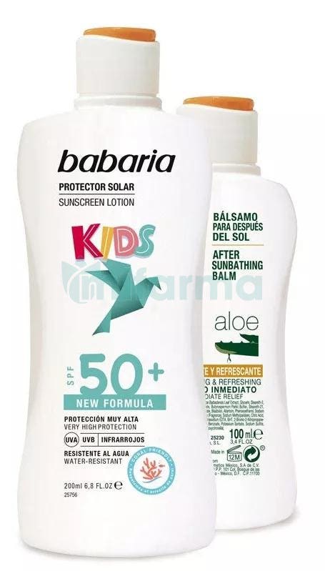 Babaria Leche Solar SPF50 Infantil 200ml After Sun Aloe 100ml