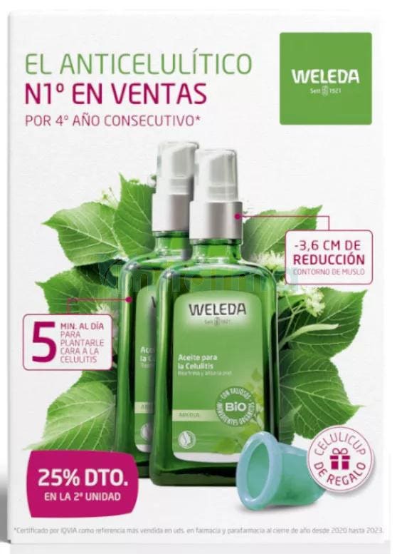 Weleda Pack Tratamiento Anticelulitico Aceite Abedul 100 ml 100 ml DUPLO