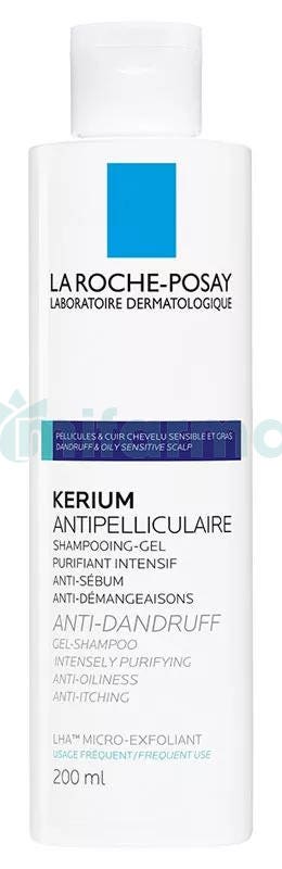 Kerium Champu Anti Caspa Grasa La Roche Posay 200ml