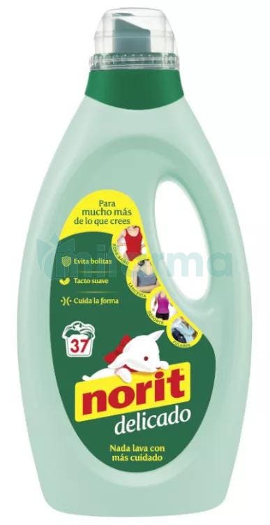 Norit Detergente Lavado A Maquina Prendas Delicadas 1125 ml