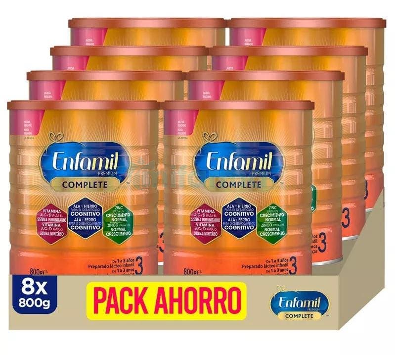 Enfamil 3 Premium Complete 8 Botes x 800 gr