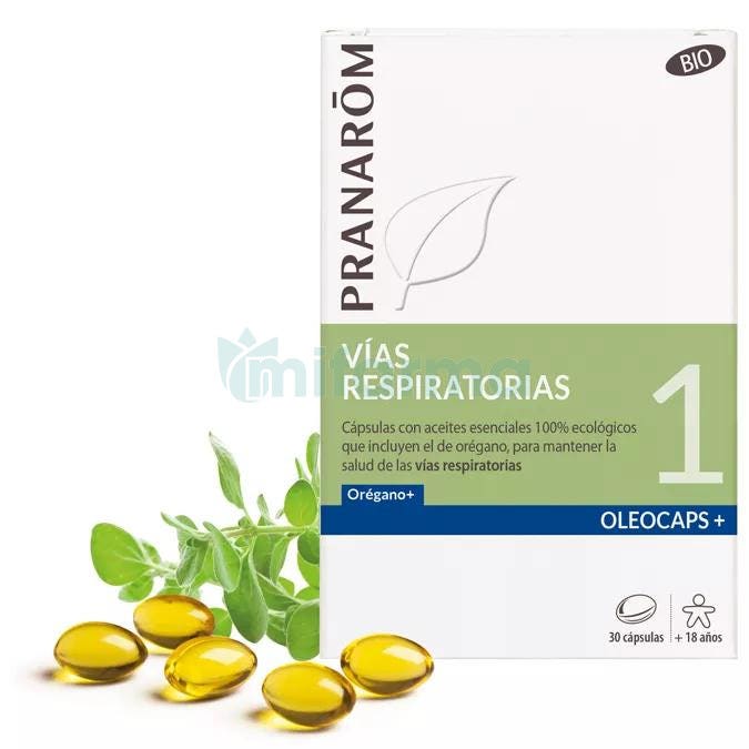 Oleocaps 1 Vias Respiratorias BIO Pranarom 30 Capsulas