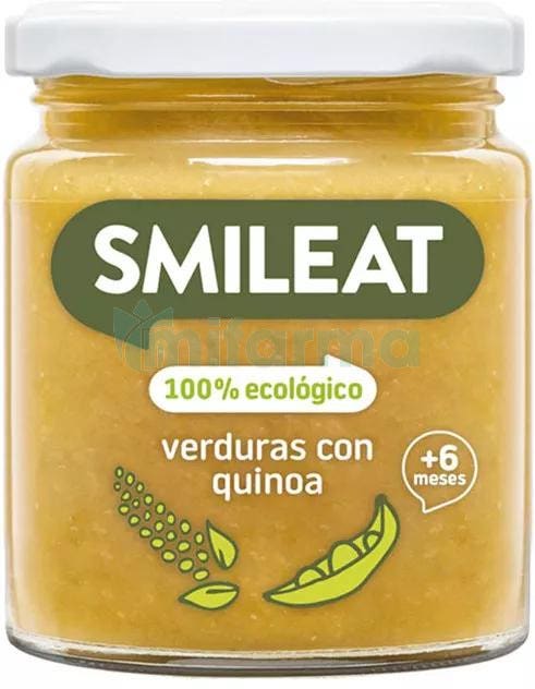 Tarrito de Verduras con Quinoa Ecologico Smileat 6m 230g