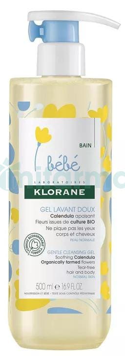 Klorane Bebe Gel Cuerpo y Cabello 500 ml