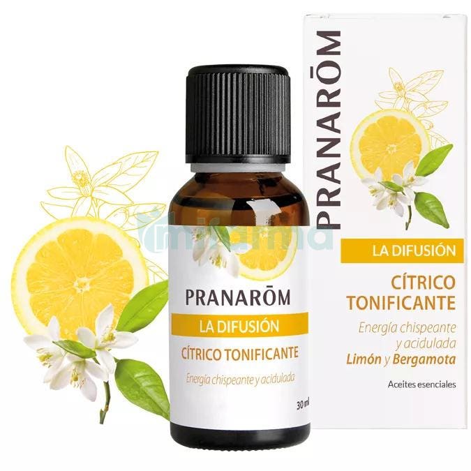 Difusion Limon y Bergamota Citrico Tonificante Bio Pranarom 30ml