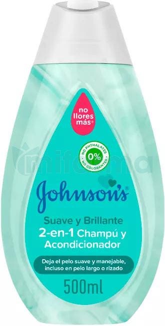 Johnson's Baby Soft Shiny Champu y Acondicionador 2 En 1 500 ml