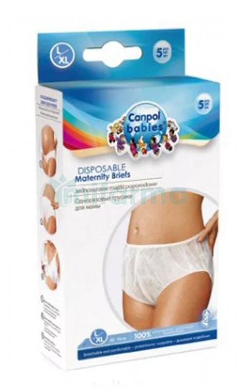 Braguitas Postparto Desechables Talla L (5 Unidades) CANPOL BABIES