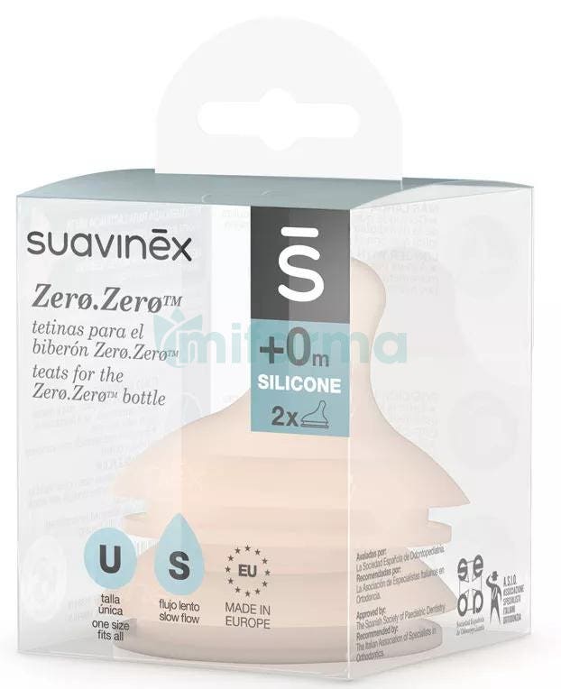 Tetina Suavinex Laxtancia Mixta Flujo Lento 2uds