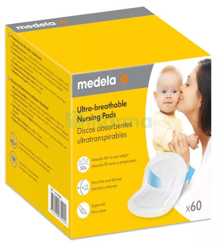 Discos Lactancia Safe and Dry Ultra Thin Medela 60Uds