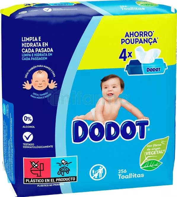 Toallitas Dodot Recambio 256Uds