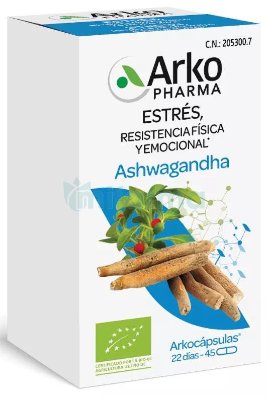 Arkopharma Arkocapsulas Ashwagandha BIO 45 Capsulas