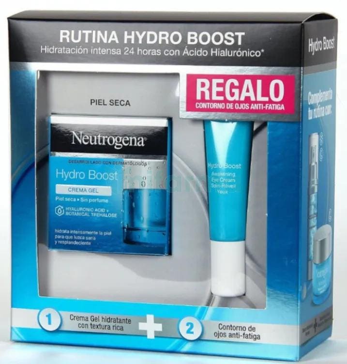 Neutrogena Pack Hydro Boost Crema-Gel Piel Seca 50ml REGALO Contorno Ojos 15ml