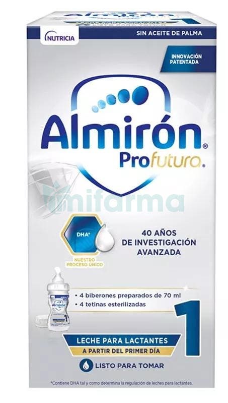 Almiron Profutura 1 Leche Lactantes 4 Biberones Preparados de 70ml