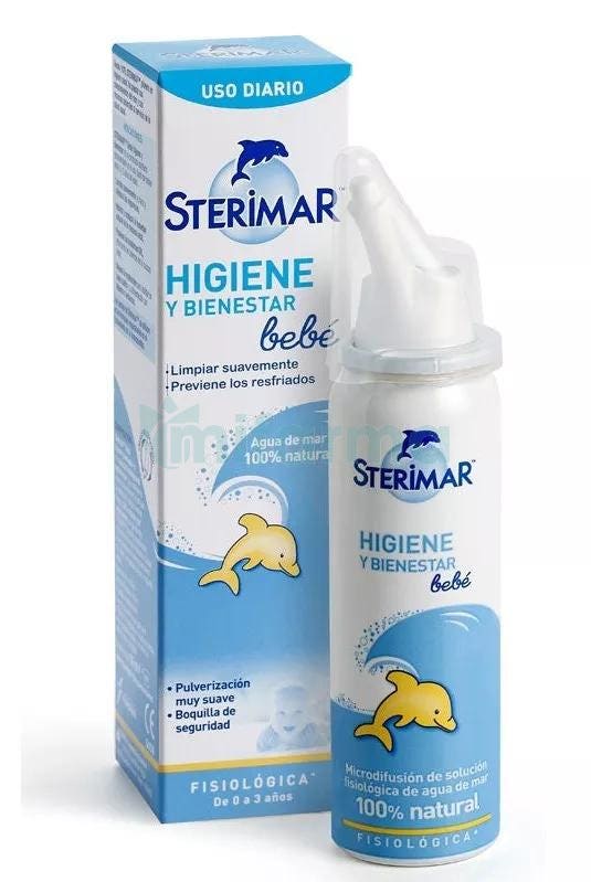 Sterimar Bebe Higiene y Bienestar Fisiologica de Agua de Mar 100 ml