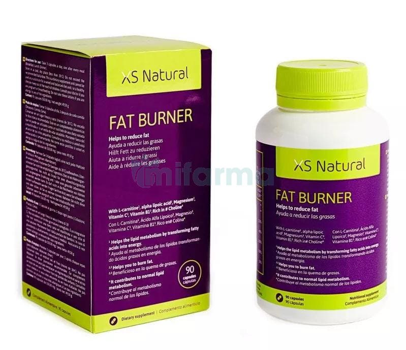 XS Natural Fat Burner 500 Cosmetics 90 Capsulas