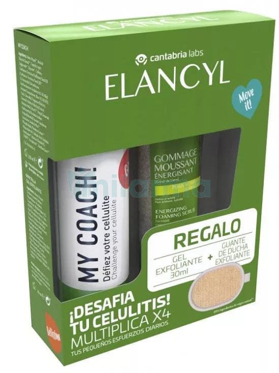 Elancyl Mi Coach Gel Anticelulitico 200 ml Gel Exfoliante 30 ml Guante Masaje