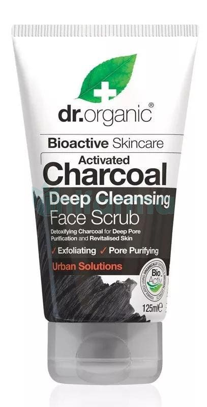 Exfoliante Facial de Carbon Activado Dr. Organic 125ml