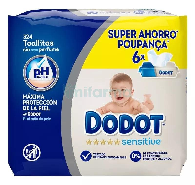 Dodot Sensitive Toallitas Recambio 324Uds