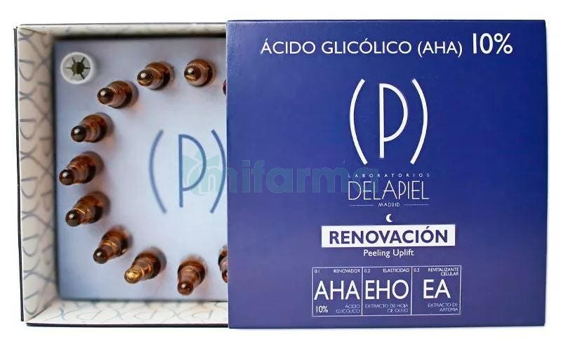 Delapiel Ampollas Renovacion 10 AHA Glicolico 15 Uds