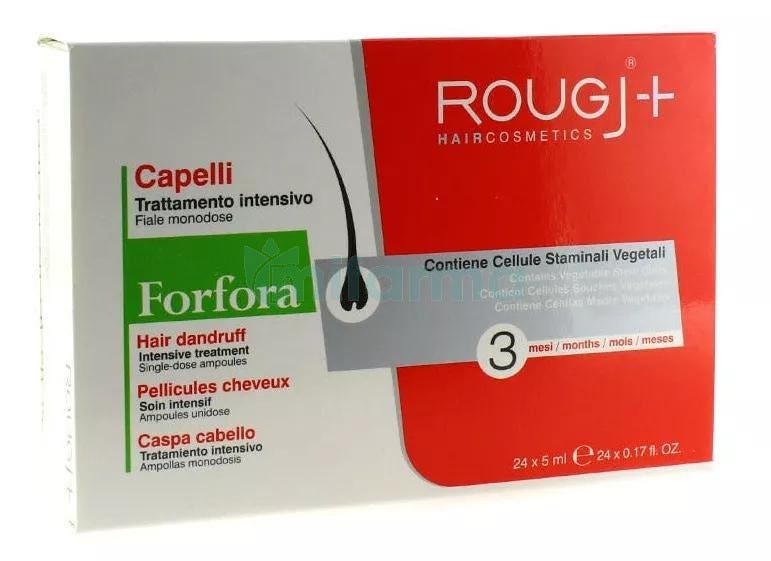 Tratamiento Intensivo Anticaspa Forfora Rougj 24 Ampollas de 5ml