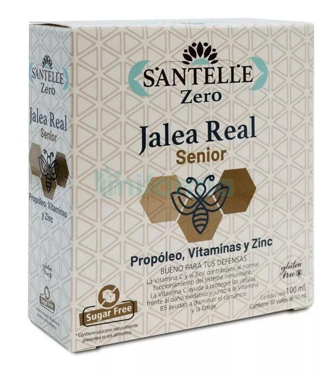 Santelle Jalea Real Senior con Propoleo, Vitaminas y Zinc 10 Viales