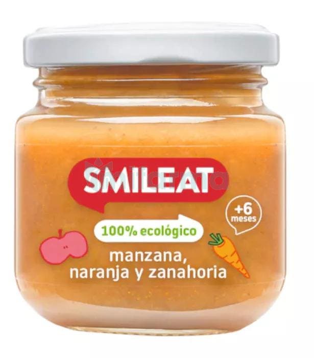 Smileat Tarrito de Manzana y Naranja 100 Ecologico 130g