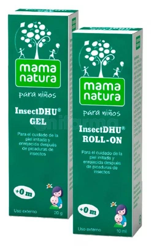 Kit Picaduras Ninos Mama Natura InsectDhu Roll On 10ml Gel 20Gr