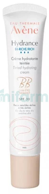 Crema Hidratante con Color BB Hydrance Rica SPF30 Avene 40ml