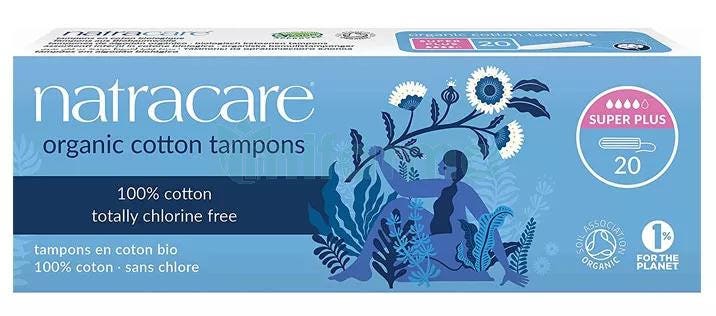 Natracare Tampon Super Plus sin Aplicador 20 uds