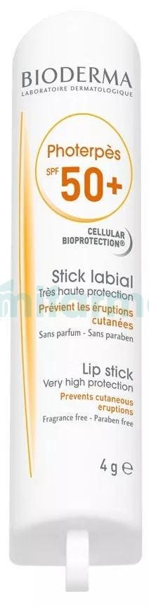 Bioderma Photerpes Stick Labial Solar SPF50 4 Gramos