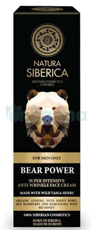 Crema Antiarrugas Hombre El Poder del Oso Natura Siberica 50ml