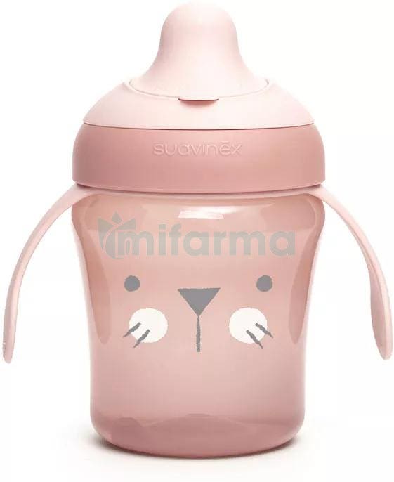 Suavinex Learning Cup Taza Antiderrame 6m Rosa