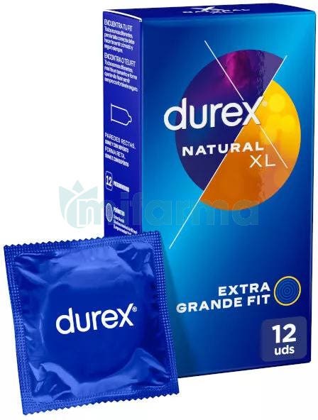 Durex Preservativo Natural XL 12 Uds