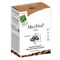 100 Natural MicoVital Chaga 60 Capsulas